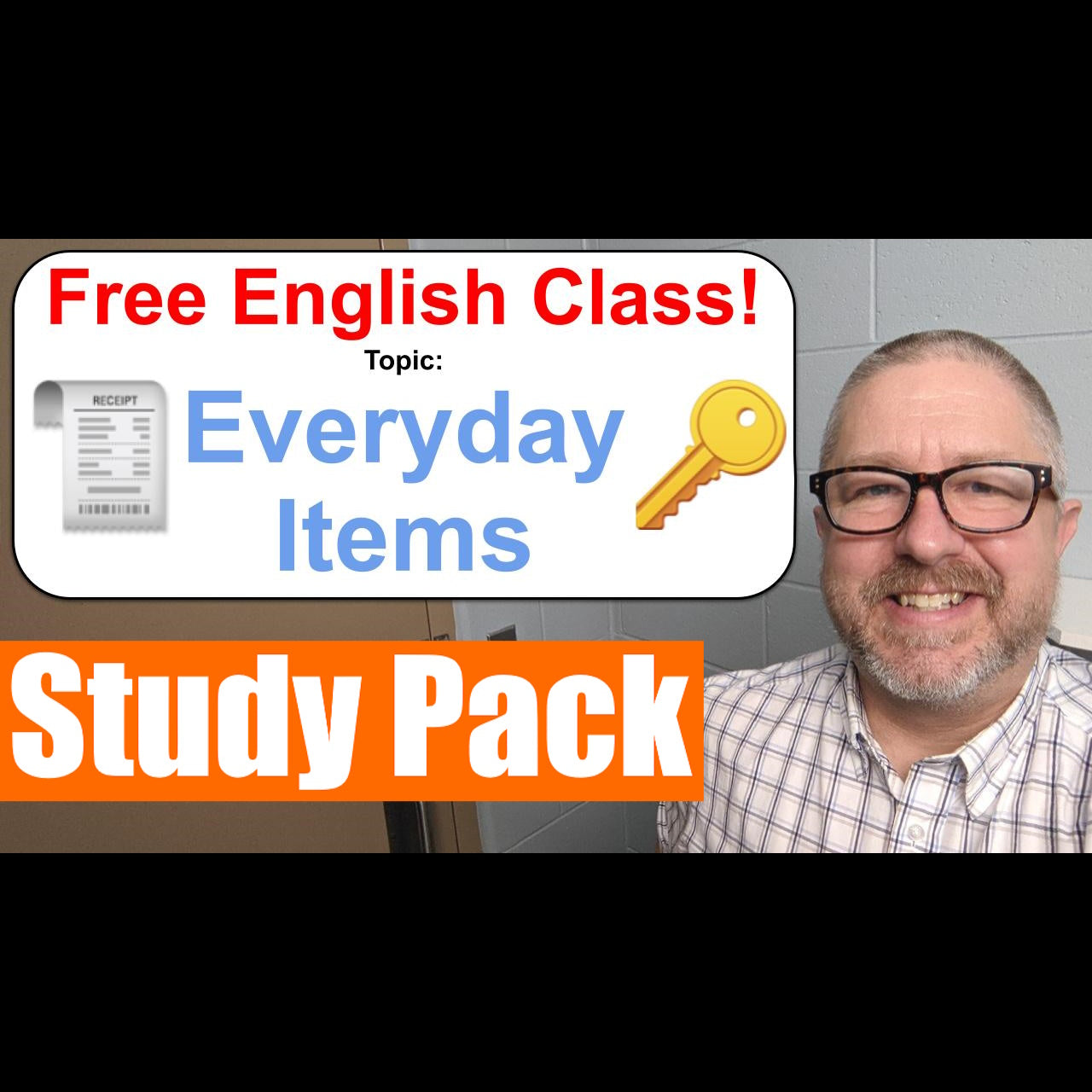 Study Pack for Everyday Items English Lesson
