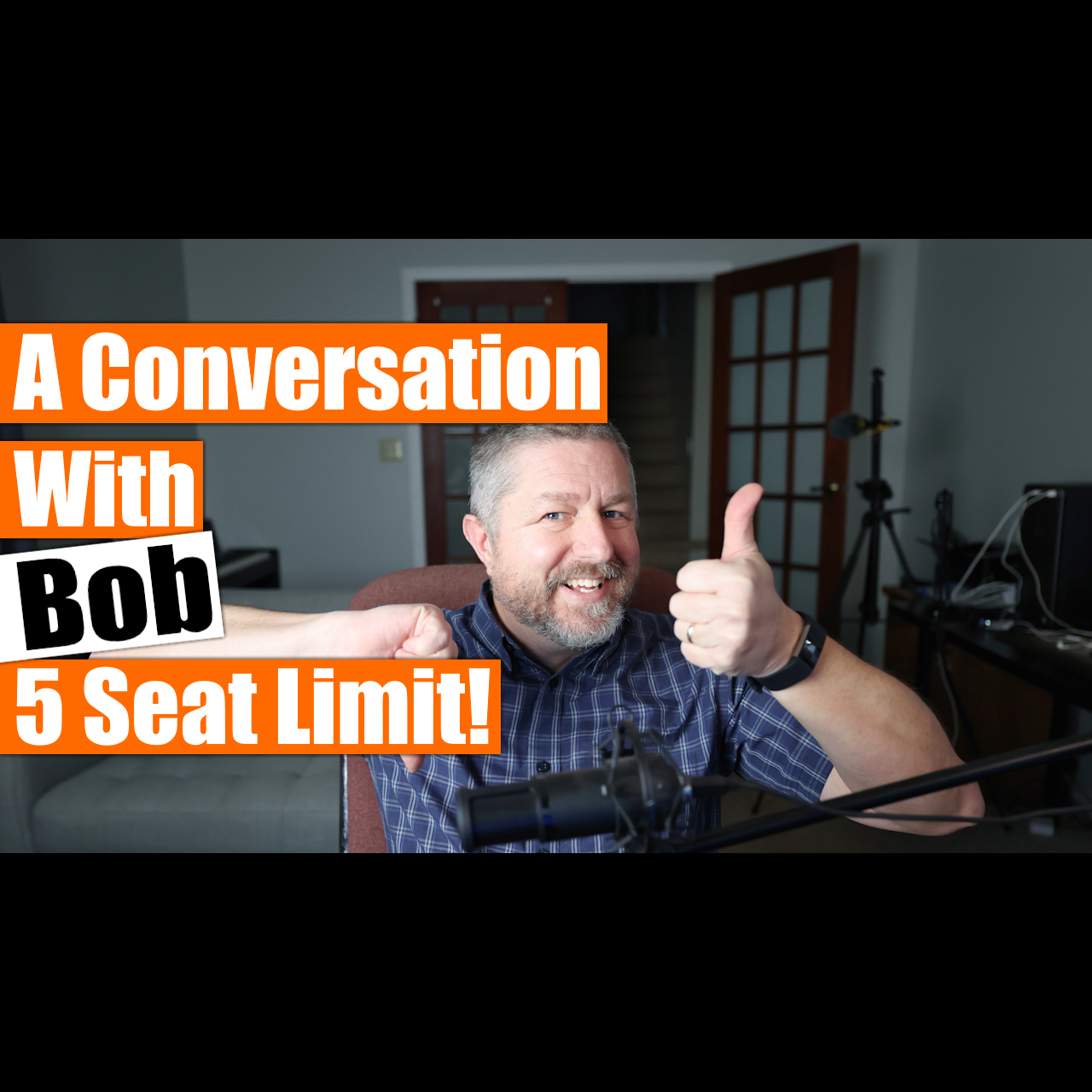 A Conversation with Bob - Tuesday August 22 - 7:00 PM Eastern Standard Time - 5 Person Limit
