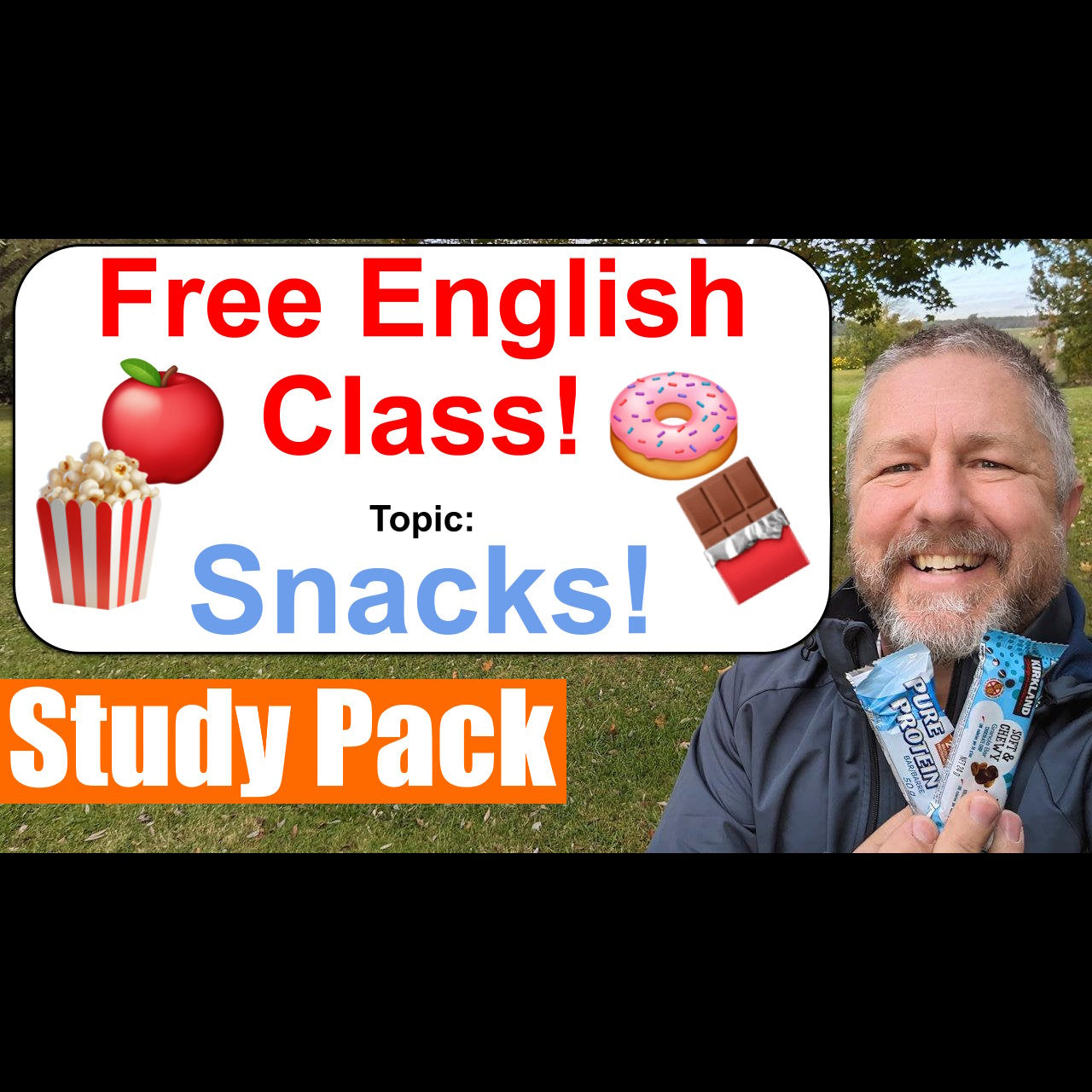 Let's Learn English! Topic: Snacks – Learn English With Bob The Canadian