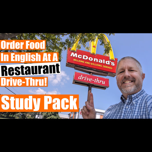 Study Pack for How to Order Food at a Restaurant Drive-Thru
